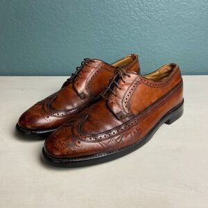 Vintage Florsheim Imperial Leather Kenmoor Wingtip Brogue SZ 9.5D